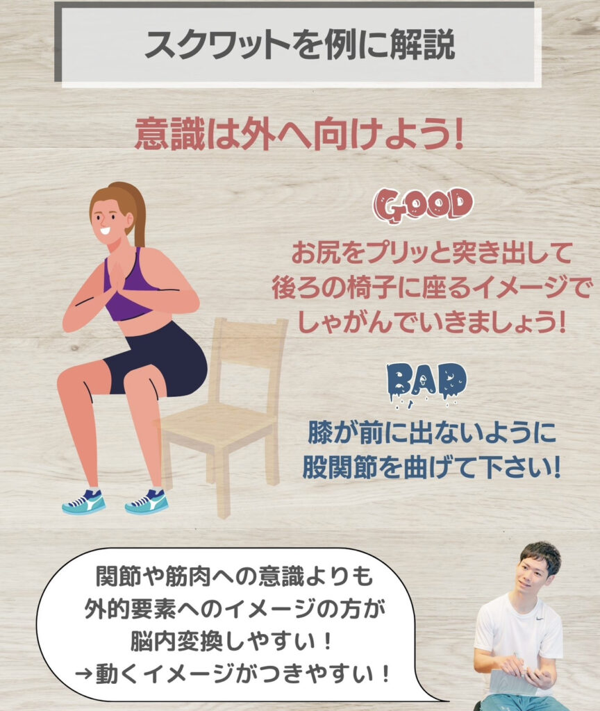 運動の意識はどこに向ける?③