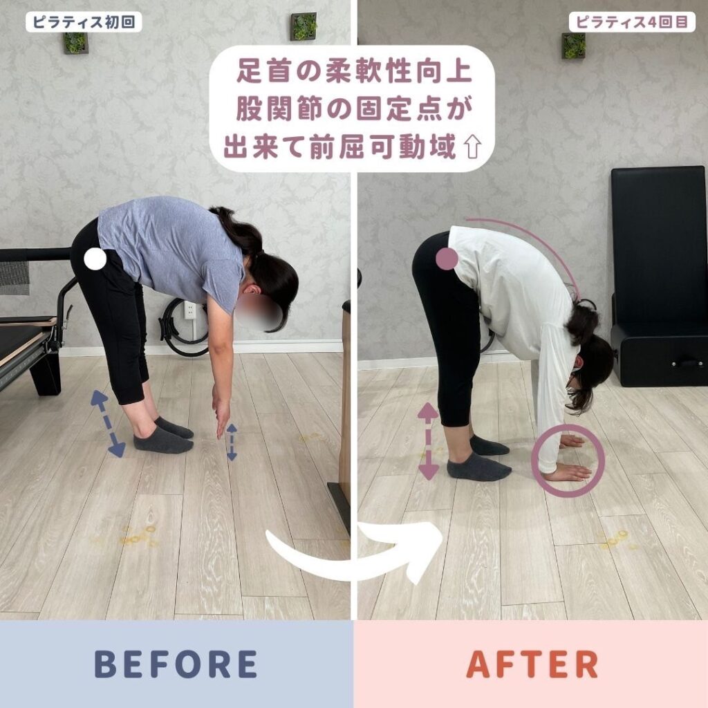 柔軟性が向上した女性