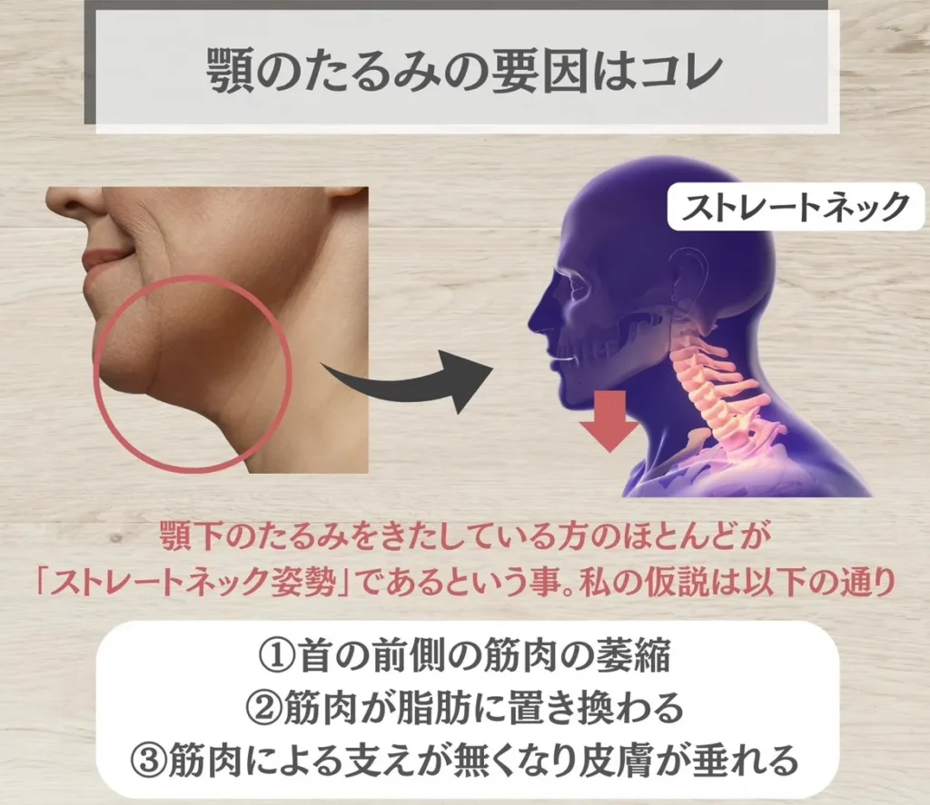 顎のたるみの要因