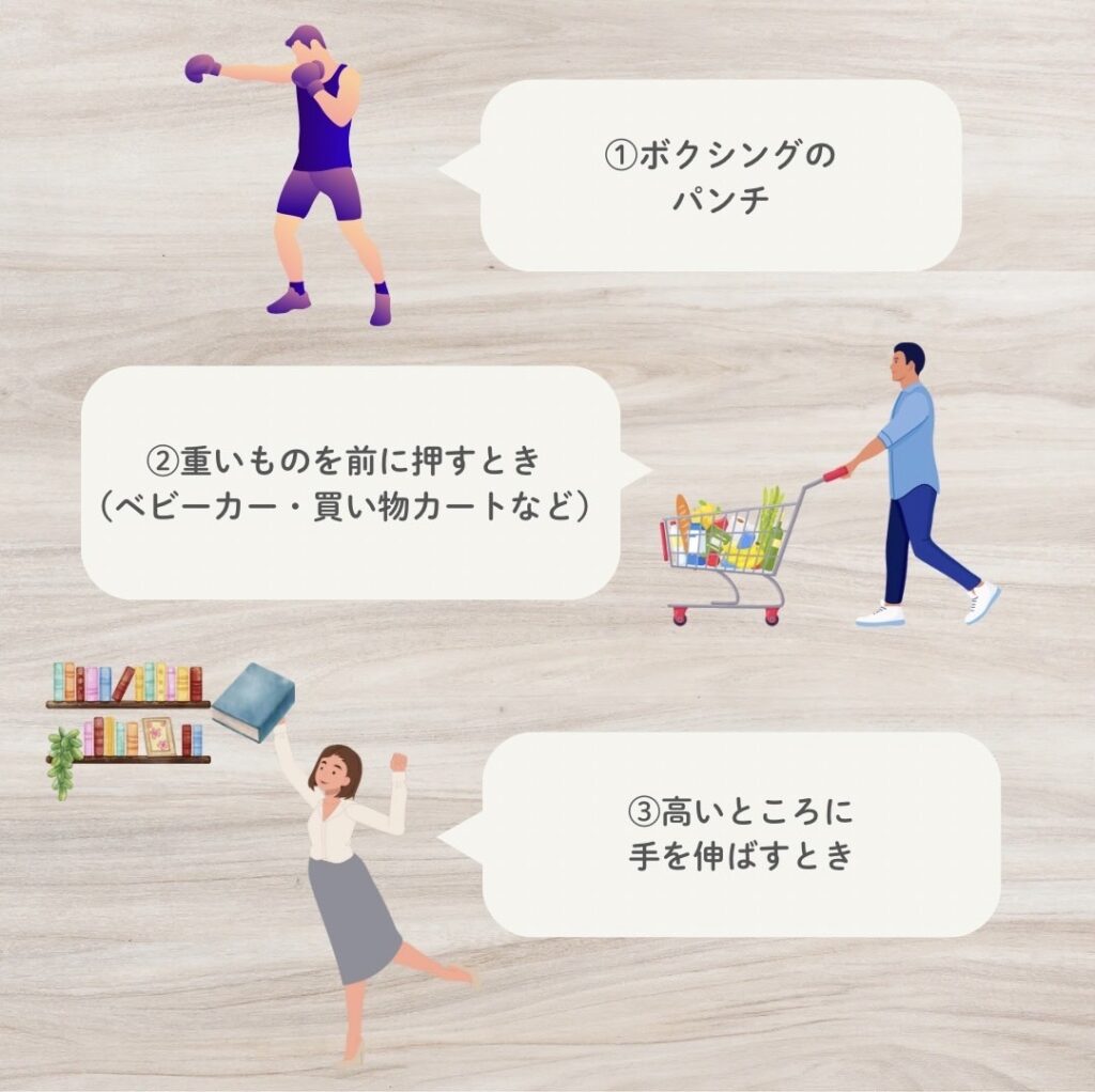 前鋸筋の日常生活での働き