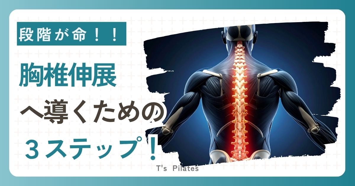 胸椎伸展の段階的エクササイズ
